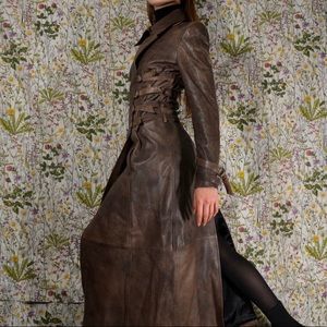 plein sud full length corset armor coat